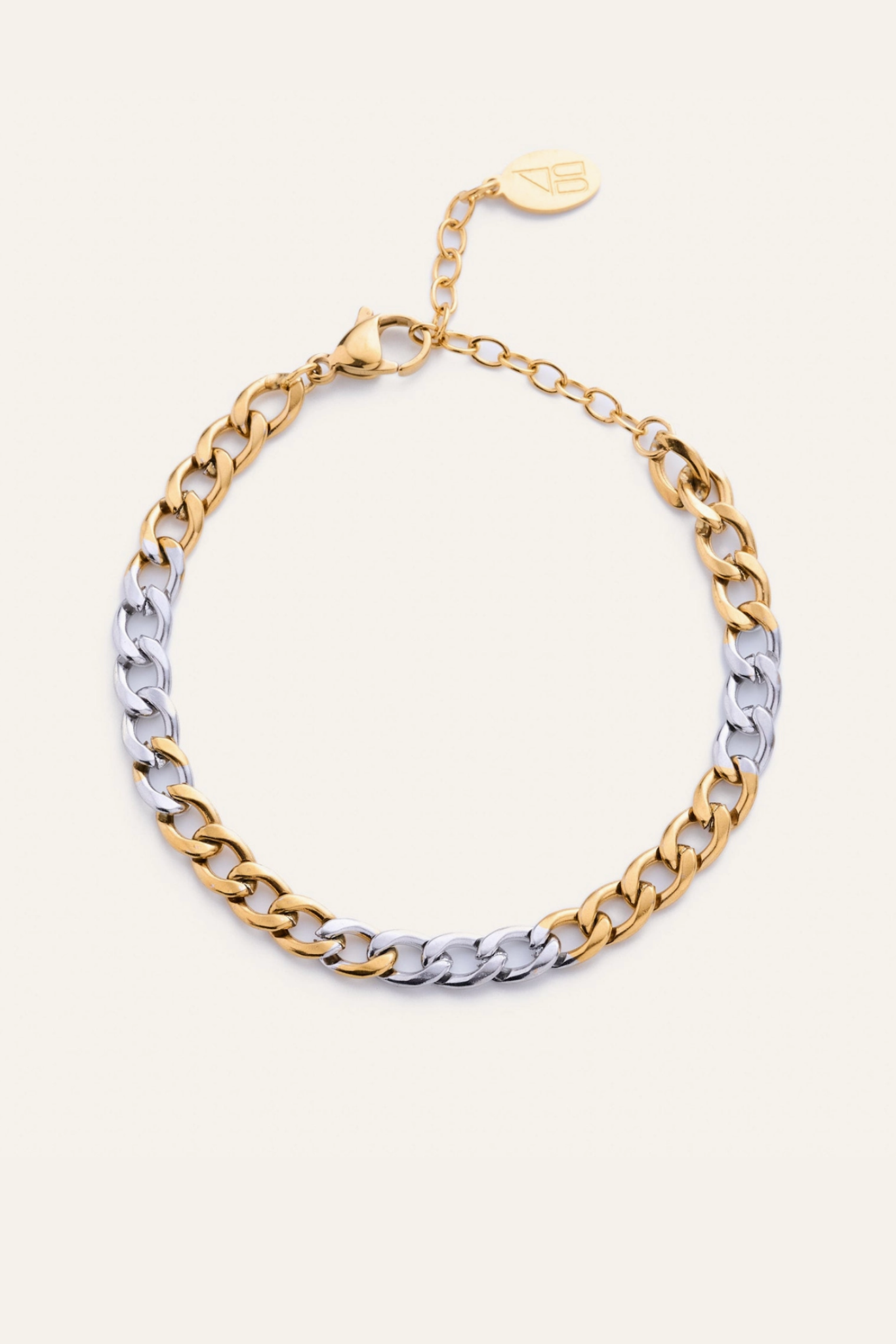 Two Toned Chain Bracelet