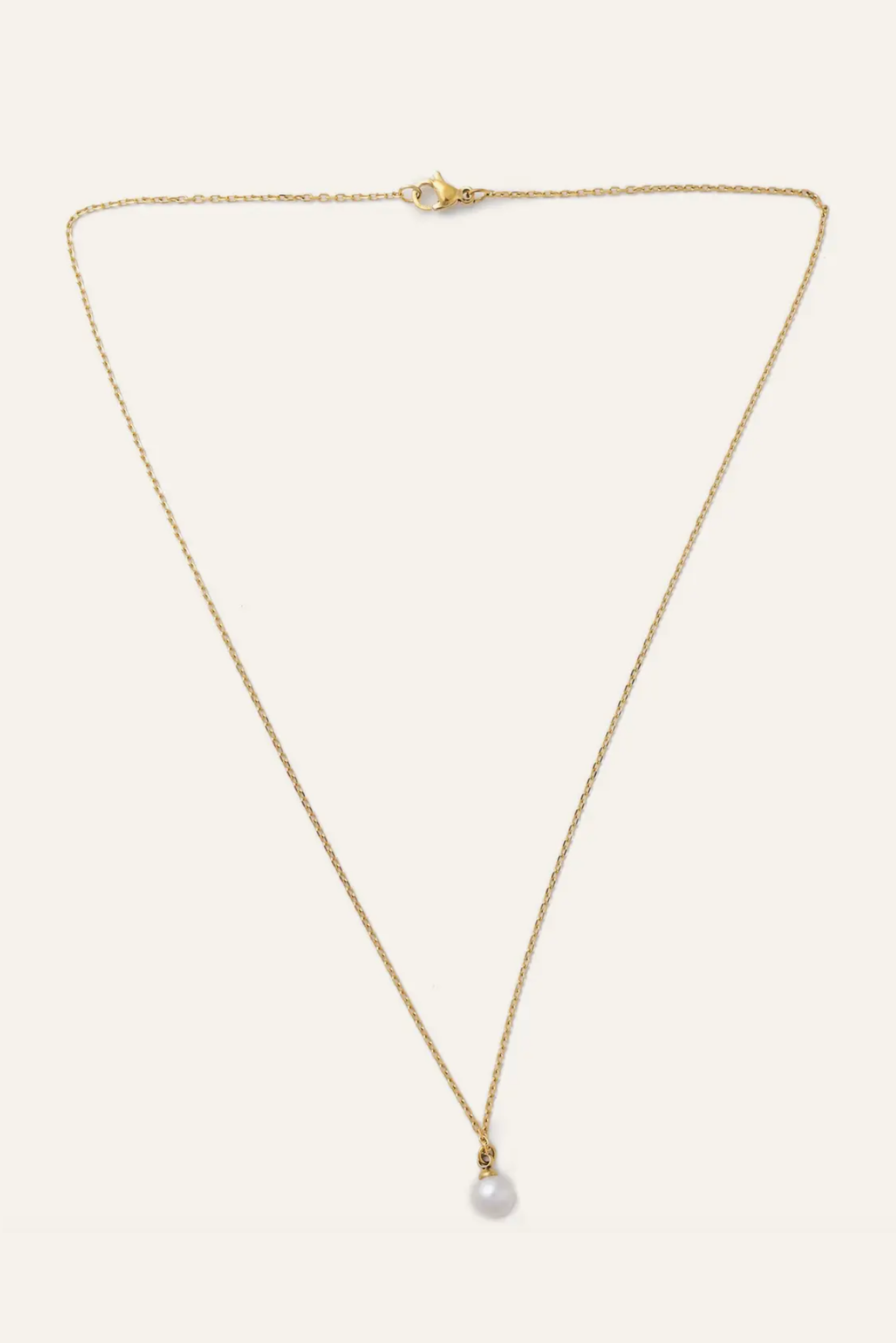 Gold Pearl Necklace