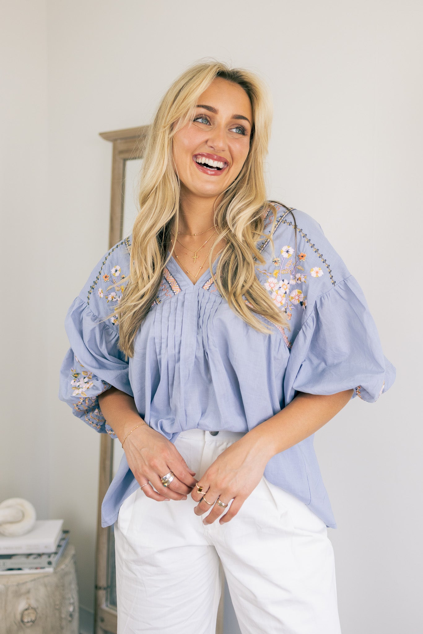 Chloe Embroidery Blouse
